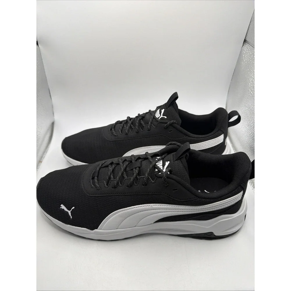 Puma Zip C Men's Sneaker Black White Athletic Running Shoes Size 12 New